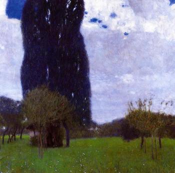 Gustav Klimt : The Tall Poplar Trees II